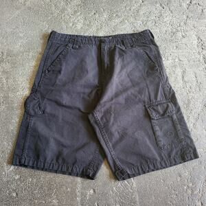 Element Cargo Shorts Mens 33 Black Retro Skater Y2K Outdoor Hiking Casual 10"